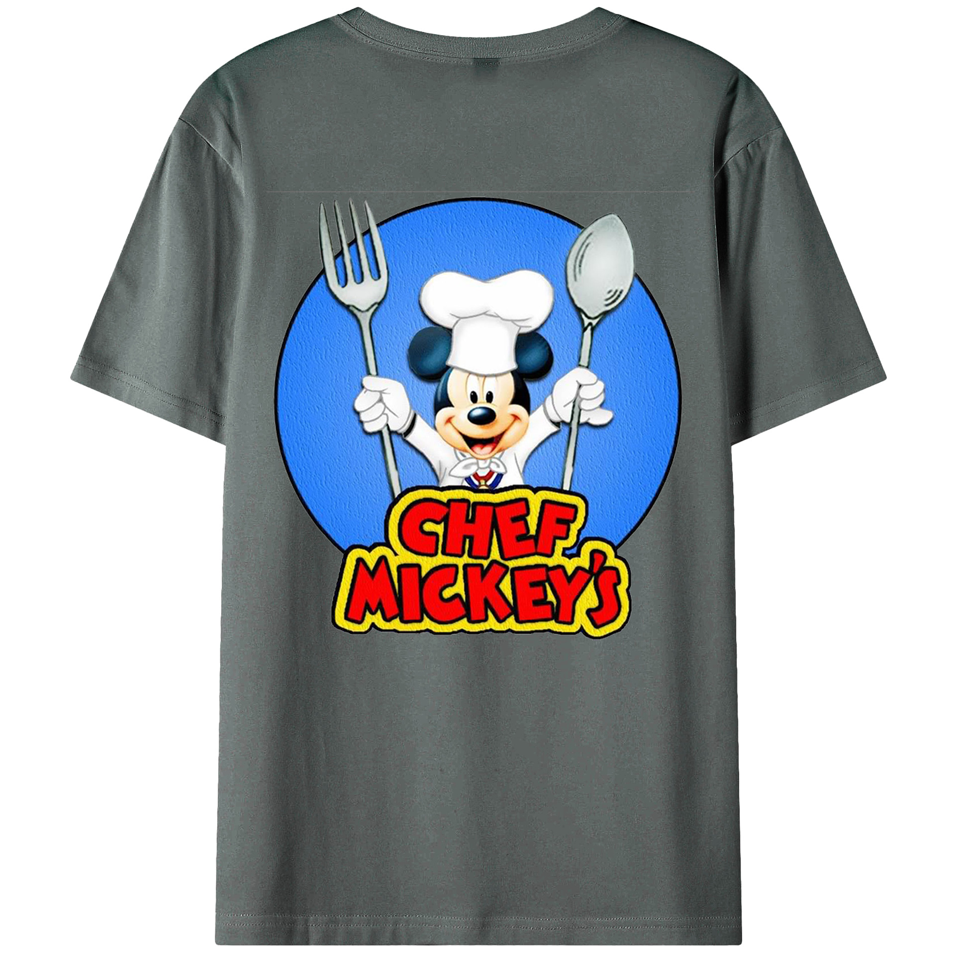 （画像用） ミッキーマウス Mickey Mouse 綿100％半袖Tシャツ（背面プリント）